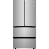 LG - 19 CF 4-Door Counter Depth French Door Refrigerator, 33" - LRMNC1803S