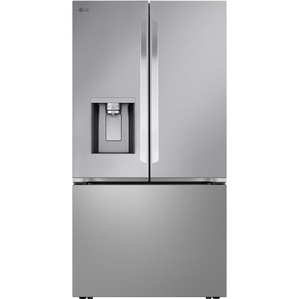 LG - 26cu.ft. Counter Depth MAX, Dual Ice maker with Craft ice, I+W Dispenser - LRRXC2606S