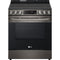 LG - 6.3 CF Electric Single Oven Slide-In Range, Air Fry, ThinQ, Self Clean - LSEL6333D
