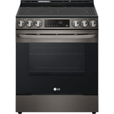 LG - 6.3 CF Electric Single Oven Slide-In Range, Air Fry, ThinQ, Self Clean - LSEL6333D