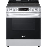 LG - 6.3 CF Electric Single Oven Slide-In Range, Air Fry, ThinQ, Self Clean - LSEL6333F