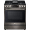 LG - 6.3 CF Gas Single Oven Slide-In Range, Instaview, Air Fry, ProBake,ThinQ - LSGL6335D
