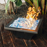 Firegear - TrueFlame 18" Stainless Steel Lume Series Square High Rise Propane Fire Bowl - TF-FBL-LAV-SS-18-H
