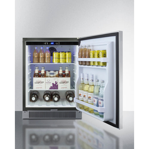 Summit - 24" Wide Built-In Outdoor All-Refrigerator - SPR623OS