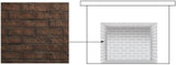 Majestic - Traditional 30" Brick interior panels - Cottage Red - BRICKMI30CR