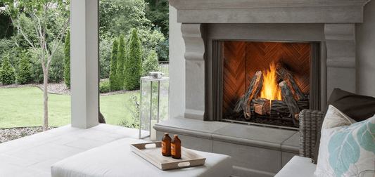 Majestic - Courtyard 36 Traditional Outdoor Gas Fireplace  refractory required - ODCOUG-36NR