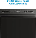 Midea - 18" Front Control Dishwasher, 52dB, 2-Rack, Stainless Tub - MDF18A1ABB