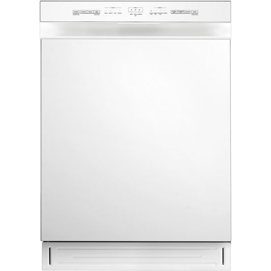 Midea - 24" Front Control Dishwasher, 52 dBA, Hybrid Tub - MDF24P1BWW