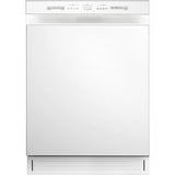 Midea - 24" Front Control Dishwasher, 52 dBA, Hybrid Tub - MDF24P1BWW