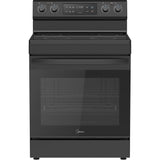 Midea - 30" Electric Range with Steam Clean - MER30S2ABB