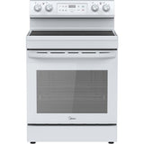 Midea - 30" Electric Range with Steam Clean - MER30S2AWW