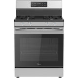 Midea - 30" Gas Range with Steam Clean - MGR30S2AST