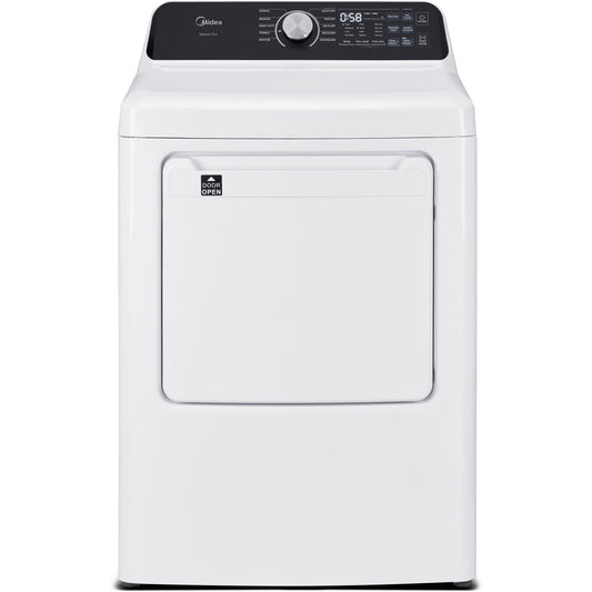Midea - 7.0 CF Electric Dryer, Sensor Dry - MLTE45N4BWW