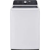Midea - 4.4 CF Top Load Washer, Agitator, Stainless Tub - MLTW44A4BWW