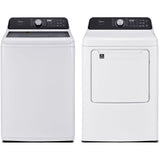 Midea - 4.4 CF Top Load Washer(MLTW44A4BWW) & 7.0 CF Electric Dryer(MLTE45N4BWW) - MLTW44A4BWW-E-KIT