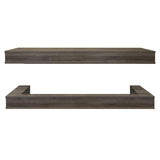 Modern Flames - WEATHERED WALNUT OR60-MULTI WALL MOUNTED FLOATING MANTEL SET - WSS-OR60-WW