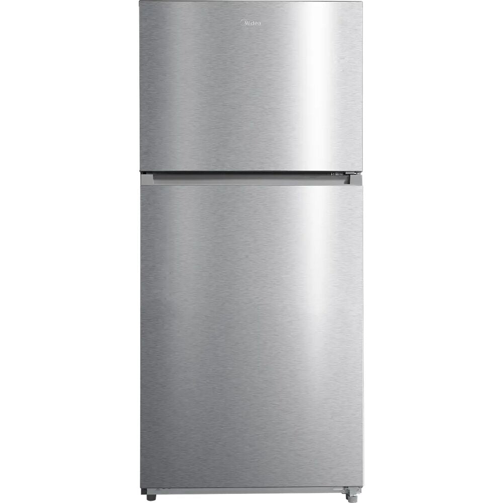 Midea - 21 CF Top Mount Refrigerator, Glass Shelves, Ice Maker Ready, ESTAR - MRT21D3BST