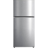 Midea - 21 CF Top Mount Refrigerator, Glass Shelves, Ice Maker Ready, ESTAR - MRT21D3BST
