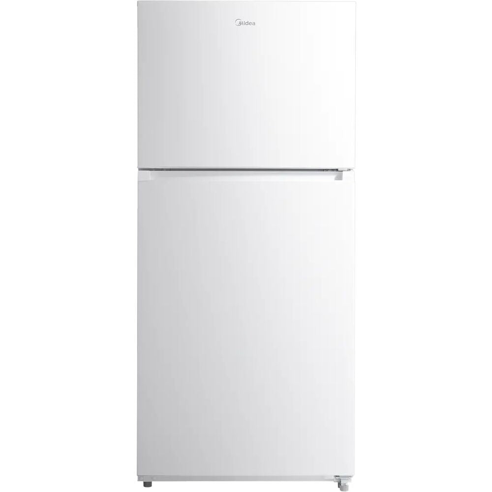 Midea - 21 CF Top Mount Refrigerator, Glass Shelves, Ice Maker Ready, ESTAR - MRT21D3BWW