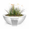 The Outdoor Plus - 27" Round Sedona Planter & Water Bowl - Powder Coated Metal - OPT-27RPCPW