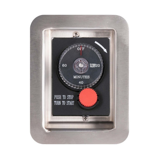 The Outdoor Plus - Gas Timer 1-Hour with Emergency Stop Button with Mounting Plate - OPT-ESTOPTMPL