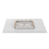 The Outdoor Plus - 24"x24" Square Flat Pan and 18" SS Square Bullet Burner - NG, LP - OPT-BFP24SQSS