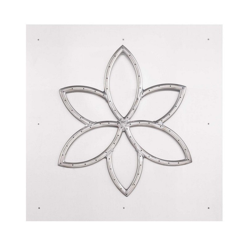The Outdoor Plus - 48" x 48" Square Flat Pan & 36" Lotus Stainless Steel Burner - NG, LP - OPT-FSLB48