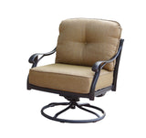 Darlee - Nassau Patio Swivel Rocker Club Chair with Cushions (Set of 4) - DL603-3-4