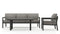 Harmonia Living - Pacifica Classic 3 Piece Sofa Set - Slate - Canvas Flax | PAC-SL-SET138-CF