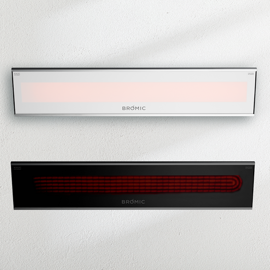 Bromic - 2300W, 3400W Platinum Smart-Heat™ Electric Outdoor Patio Heater | Black - White | BH03200XX