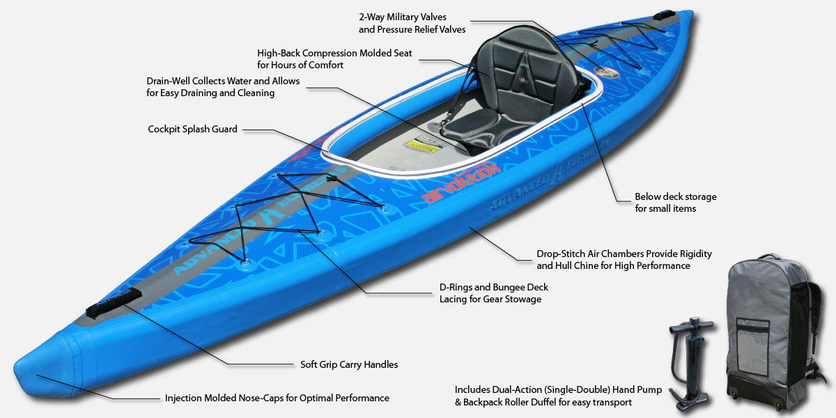 ADVANCED ELEMENTS | 13" AIRVOLUTION™ KAYAK WITH PUMP | AE3029