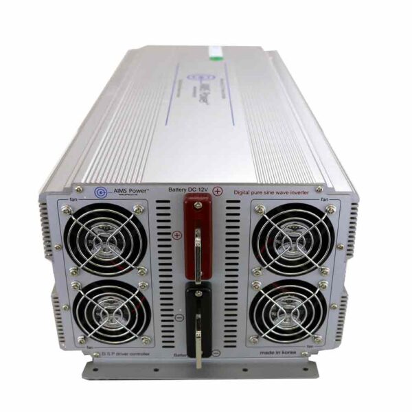 Aims Power - 5000 Watt Pure Sine Power Inverter - Industrial Grade - 12 VDC 120 VAC 50/60Hz - PWRIG500012120S