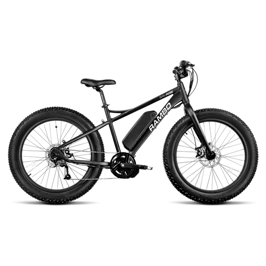 Rambo - The Savage 750W Full Frame Electric Bike w/ Free Both Fenders, Front Rack XP and Rear XL Luggage Rack