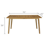 Royal Teak Collection Teak Admiral Counter Height Table - ADCHT70