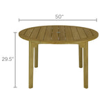 Royal Teak Collection | Teak Admiral Dining Table 50 Round [ADT50]