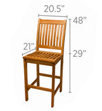 Royal Teak Collection Bar Side Chair – BARC