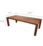 Royal Teak Collection 96 Inch Comfort Table | COMF96