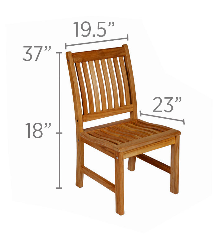 Royal Teak Collection Compass Dining Side Chair – COMSC