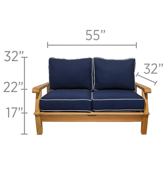 Royal Teak Collection Miami 2 Seater Sofa – MIA2