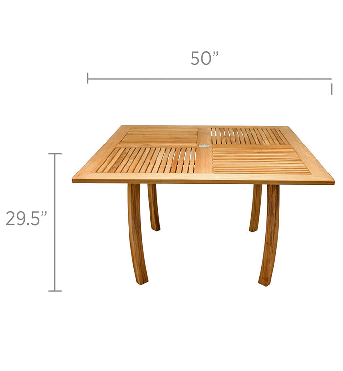Royal Teak Collection Dolphin Square Table – DP50S