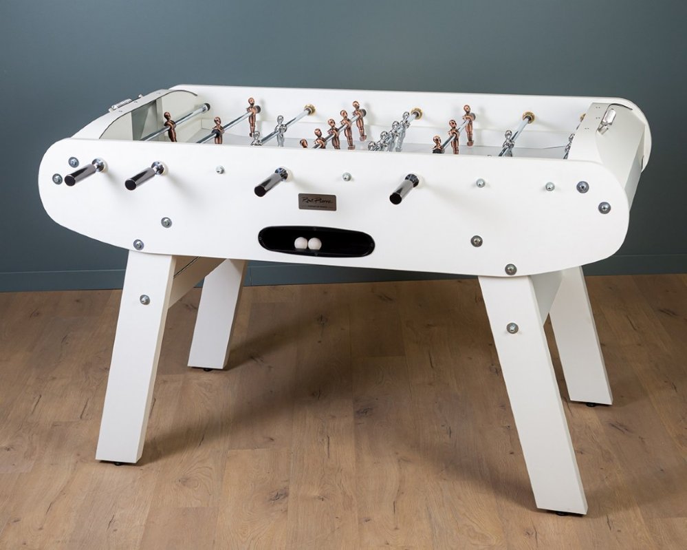 Berner Billiards - René Pierre Onyx Foosball Table in White Matte | RP-OnxW
