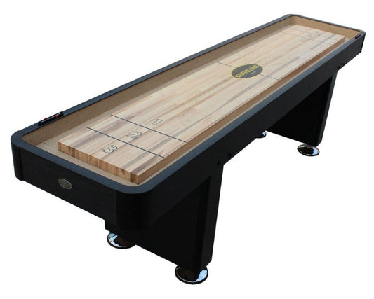 "The Standard" 9 foot Shuffleboard Table in Black | Shuf9B
