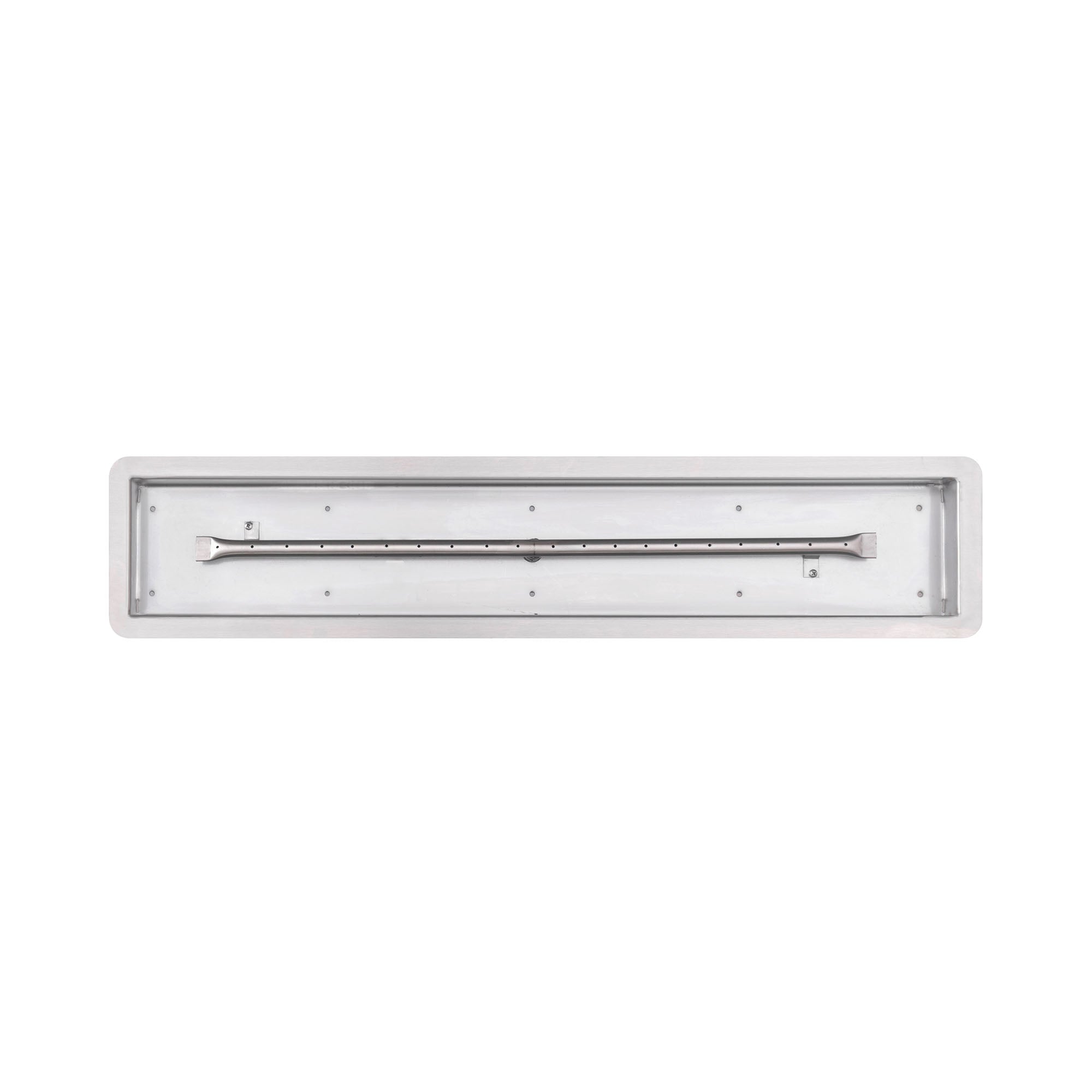 The Outdoor Plus - 24 Inch Rectangular Stainless Steel Drop-In Pan and 18 Inch Linear Burner - OPT-RT24