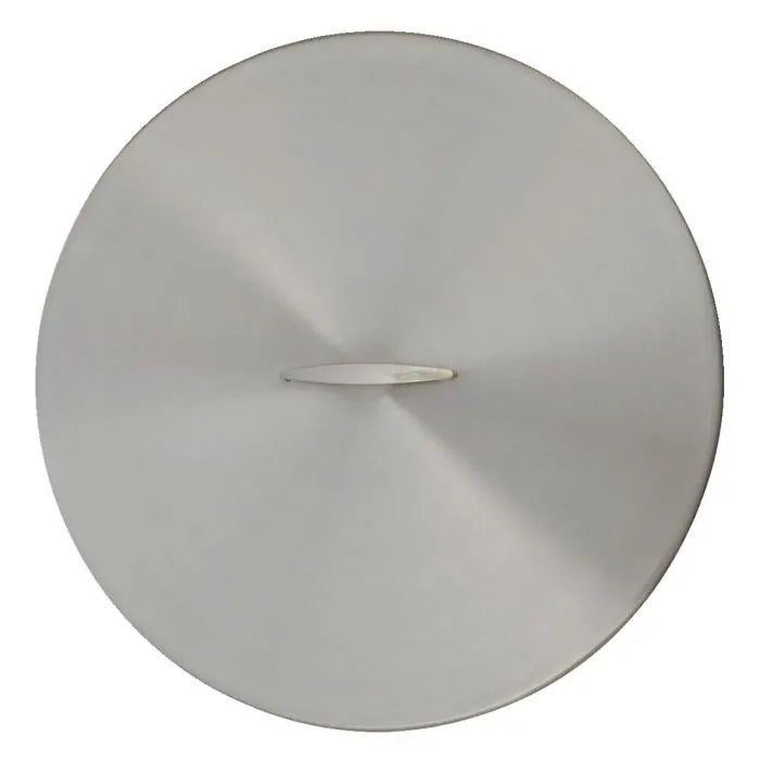 The Outdoor Plus - 29" Round Stainless Steel Cover - Stainless Steel Handle - OPT-29RC