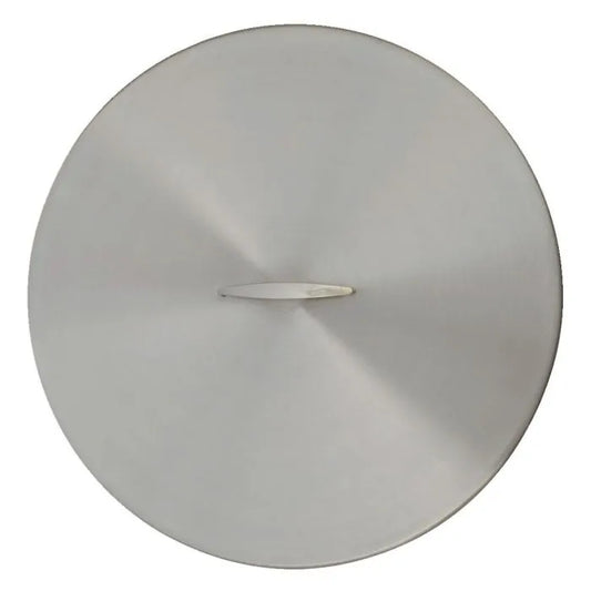 The Outdoor Plus - 29" Round Stainless Steel Cover - Stainless Steel Handle - OPT-29RC