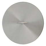 The Outdoor Plus - 47" Round Stainless Steel Cover - Stainless Steel Handle - OPT-47RC