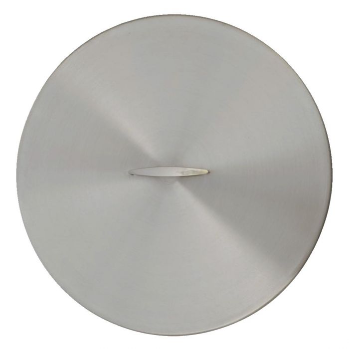 The Outdoor Plus - 23" Round Stainless Steel Cover - Stainless Steel Handle - OPT-23RC