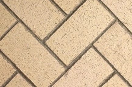 Ivory Mosaic Herringbone Refractory Panels | MOSAIC42IVFH