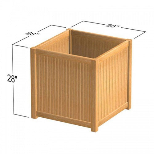 Westminster Teak - Cube Planter Zinc Insert 26 x 26 x 24 - 18132IN