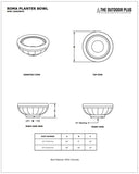 The Outdoor Plus - 24" Roma GFRC Concrete Planter Bowl - OPT-ROMPO24